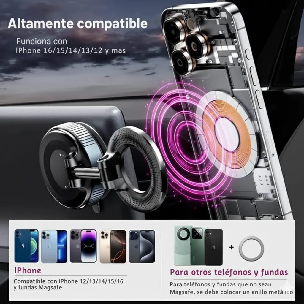 Soporte Magnético Coche Premium 360° | Rotación Universal | Timma Shop