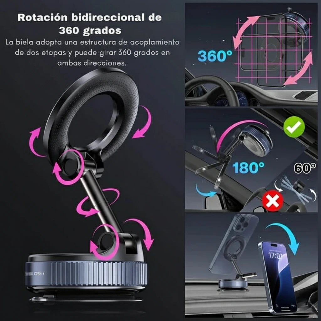 Soporte Magnético Coche Premium 360° | Rotación Universal | Timma Shop