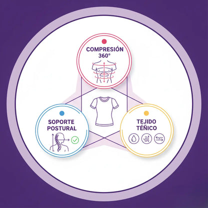 Camiseta Modeladora Postural para Hombre - Mejora Postura y Silueta Masculina | Timma Shop