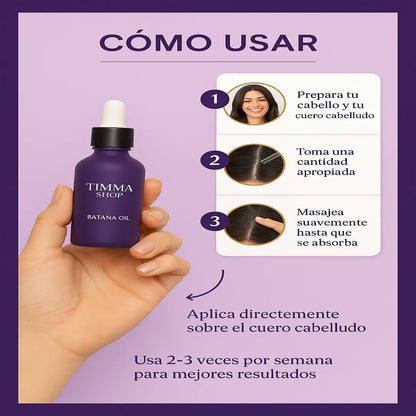 Aceite de Batana 100% Puro 100ml - Crecimiento Capilar Natural | Cabello Dañado | Timma Shop