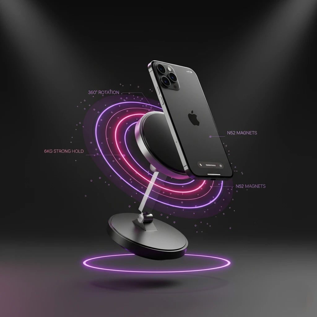 Soporte Magnético Coche Premium 360° | Rotación Universal | Timma Shop