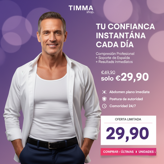 Camiseta Modeladora Postural para Hombre - Mejora Postura y Silueta Masculina | Timma Shop