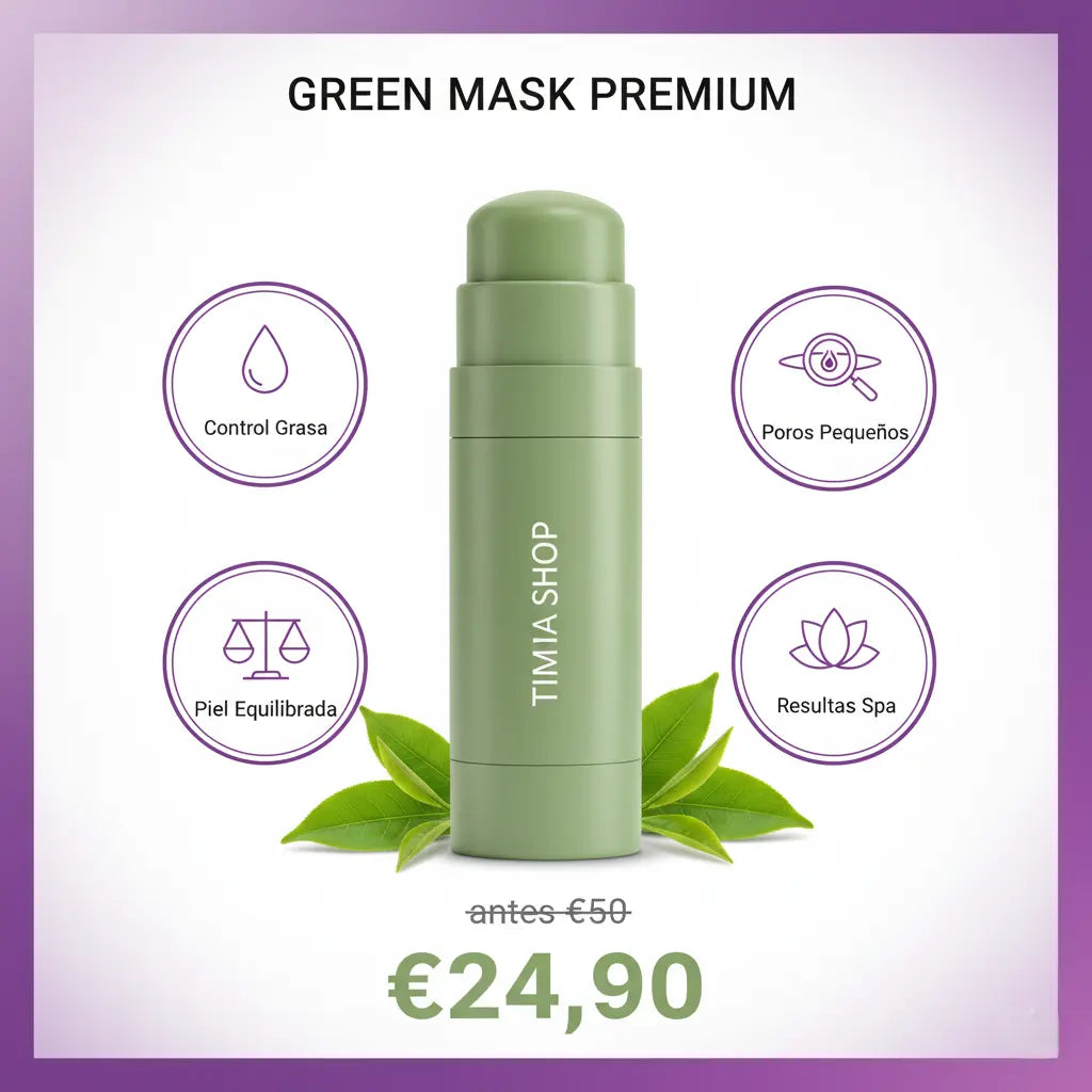 Mascarilla Facial Purificante en Barra - Control de Grasa y Poros | Piel Mixta y Grasa | Timma Shop
