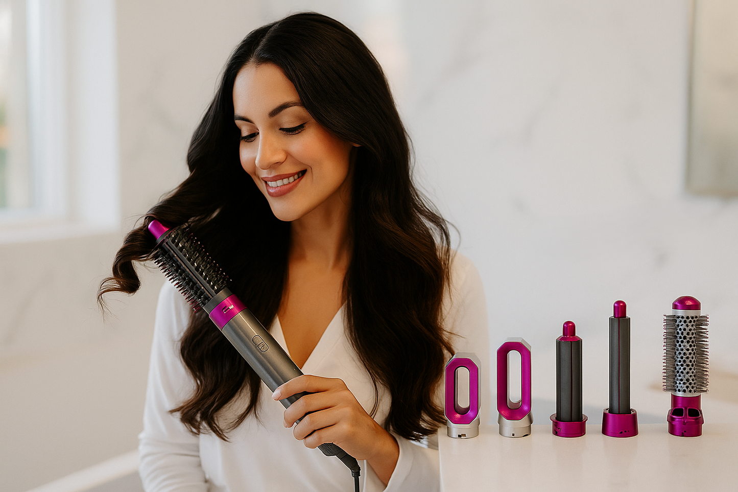 Cepillo Secador 5 en 1 Timma Shop - Secador Alisador Rizador Profesional 1000W