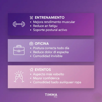 Camiseta Modeladora Postural para Hombre - Mejora Postura y Silueta Masculina | Timma Shop