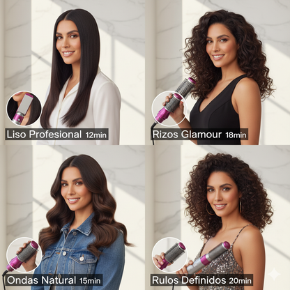 Cepillo Secador 5 en 1 Timma Shop - Secador Alisador Rizador Profesional 1000W